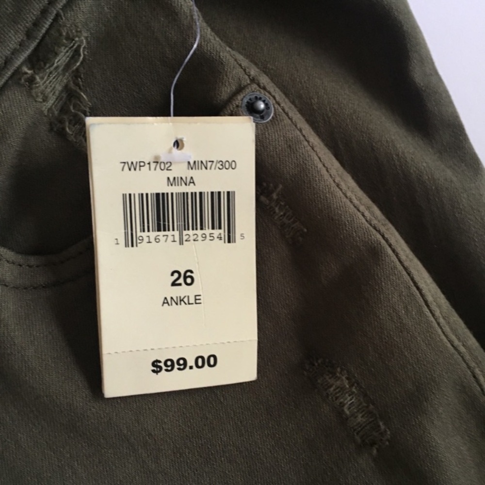 Lucky Brand Olive Colored Skinny Jeans - Picture 4 of 4